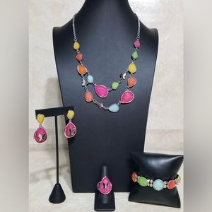 Multicolor jewelry set